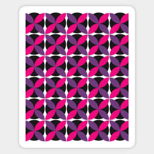 Purple and Pink Circle Seamless Pattern 037#002 Sticker